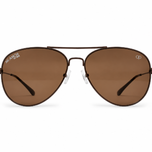 Brown Aviator Sunglasses for Men & Women – UV Protected Brown Lens, Lightweight Metal Frame, Stylish Sunglasses