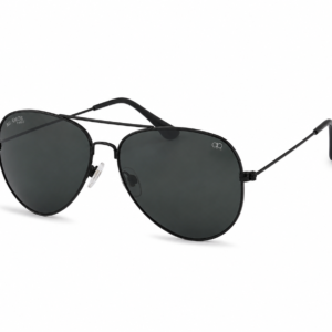 Black Aviator Sunglasses for Men & Women – UV Protected Black Lens, Metal Frame, Stylish Sunglasses