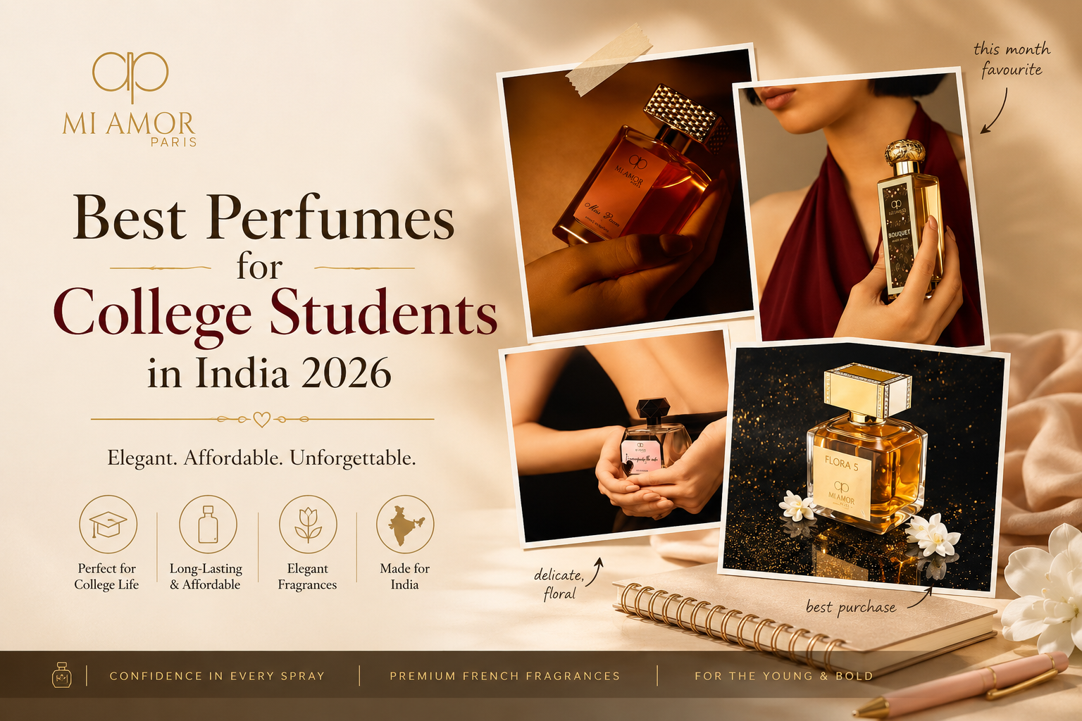 Best Perfumes for College Students in India 2026 | Miamor Paris