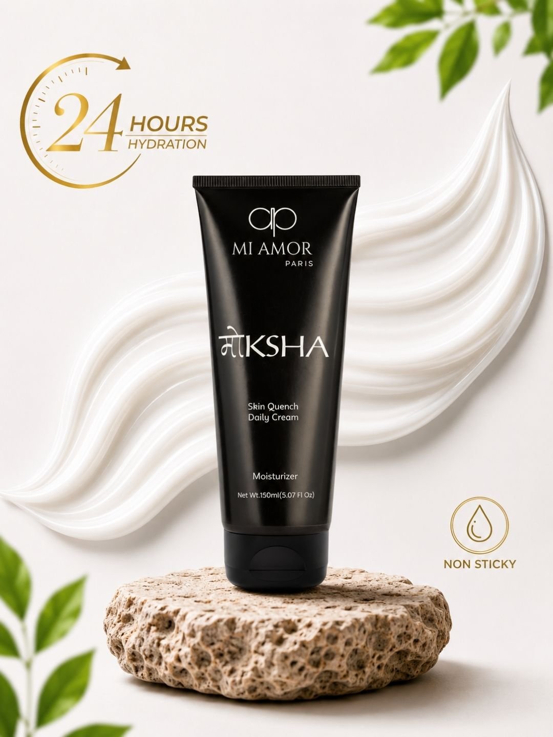 MI AMOR PARIS Moksha Men Face & Body Moisturizer | Intensive Hydration Cream with Shea Butter & Glycerin | 150ml - Image 2