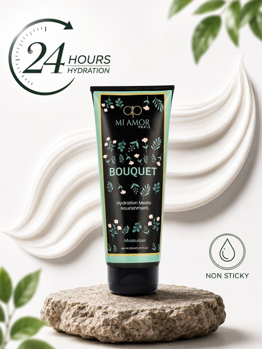 MI AMOR PARIS Bouquet Women Moisturizing Cream | Non-Greasy Daily Face, Body & Hand Moisturizer | 150ml - Image 2