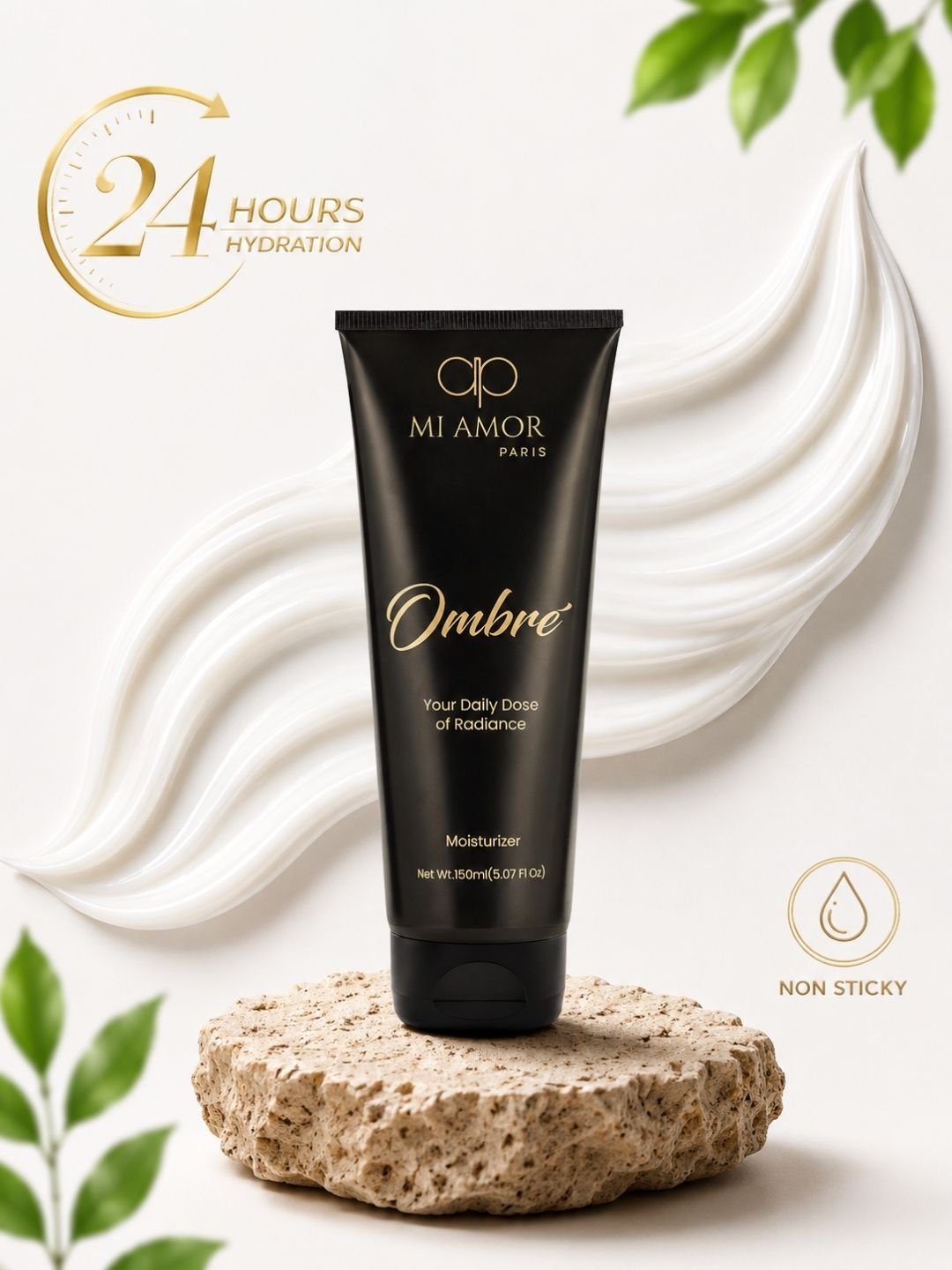 MI AMOR PARIS Ombre Daily Moisturizing Cream for Women | Face, Body & Hand Moisturizer | Shea Butter & Glycerin | 150ml - Image 2