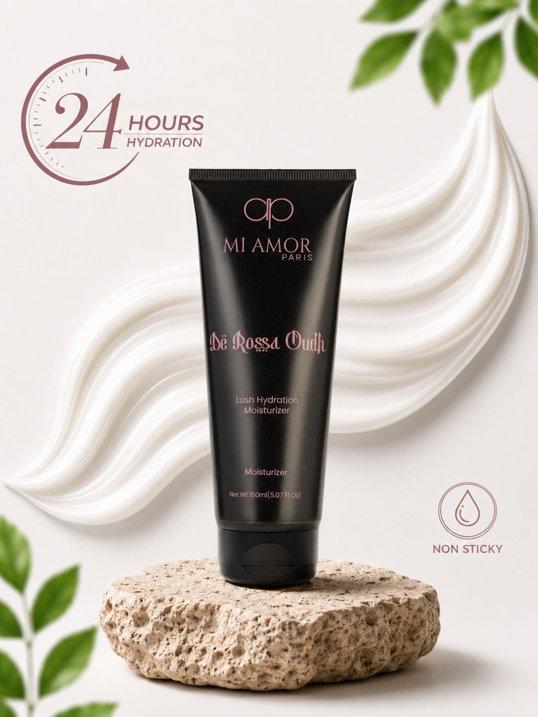 MI AMOR PARIS De Rossa Oudh Men Face & Body Moisturizing Cream – Daily Hydration with Shea Butter & Glycerin (150ml) - Image 2