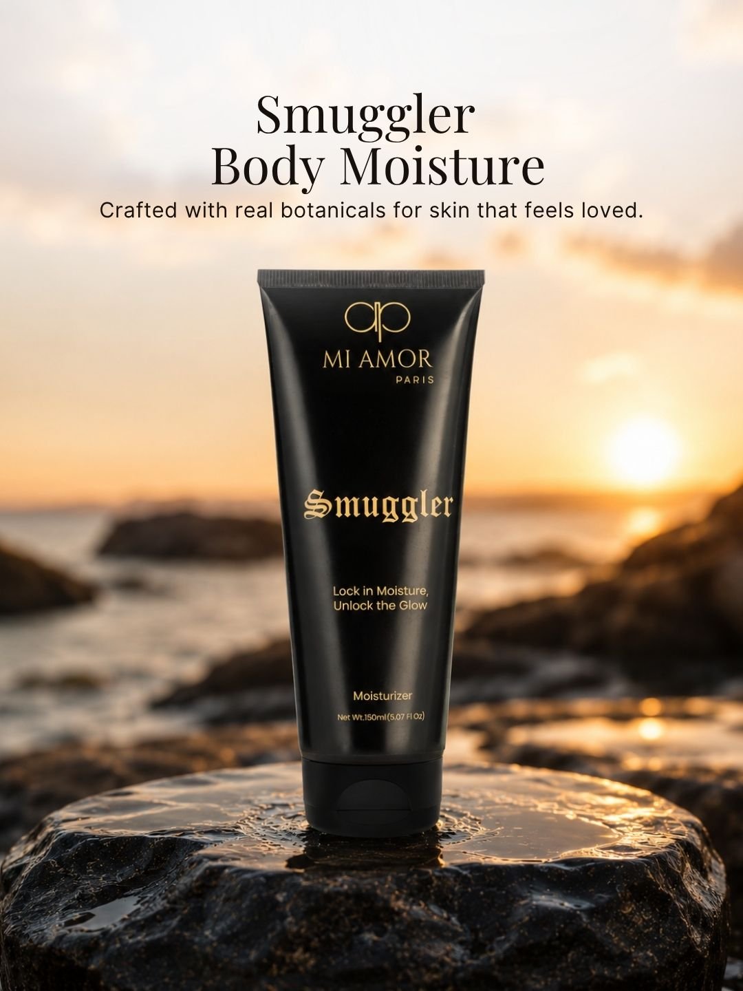 MI AMOR PARIS Smuggler Men Face & Body Moisturizing Cream – Fast-Absorbing Daily Moisturizer with Shea Butter & Glycerin (150ml) - Image 3