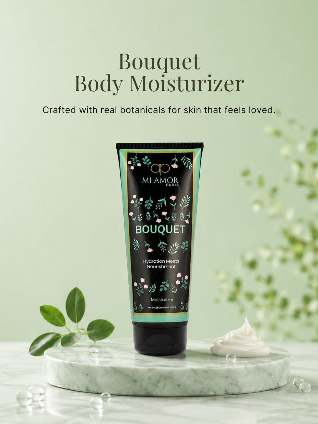 MI AMOR PARIS Bouquet Women Moisturizing Cream | Non-Greasy Daily Face, Body & Hand Moisturizer | 150ml - Image 3