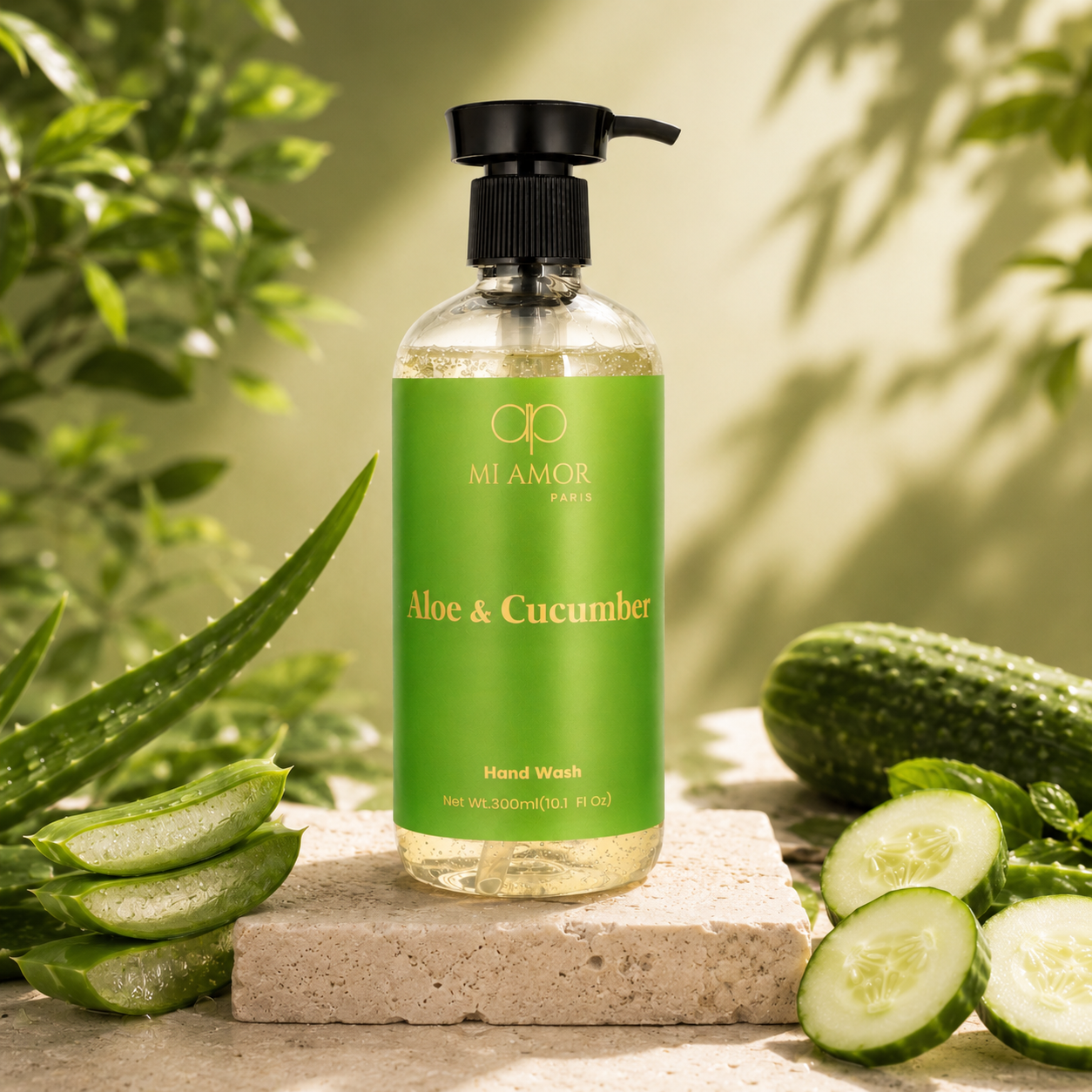 Aloe & Cucumber Liquid Handwash | Safe for All Skin Types | Moisture Lock Formula | Long Lasting Fragrance | Refreshing Aloe & Cucumber Scent | 300 ml