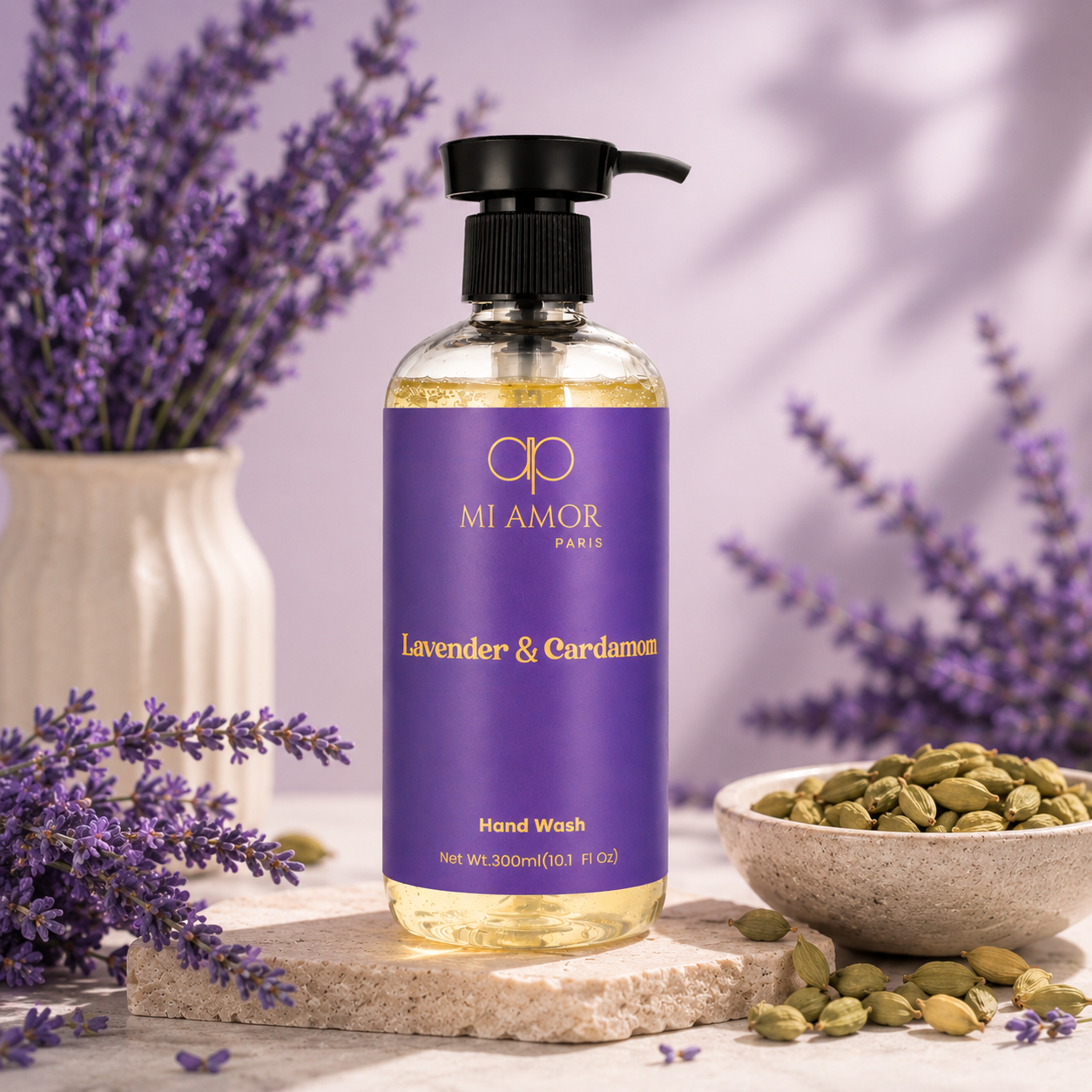 Lavender & Cardamom Moisturising Handwash | Gentle Care for All Skin Types | 300 ml