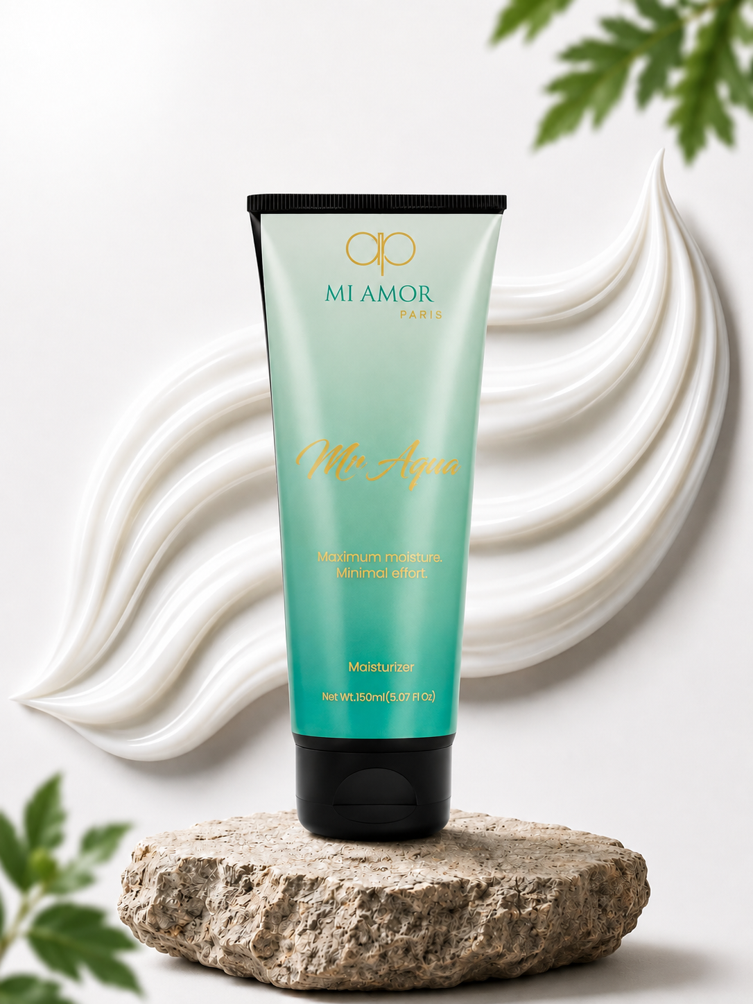 MI AMOR PARIS Mr Aqua Moisturizing Cream for Men | Face & Body Hydrating Cream with Shea Butter & Glycerin – 150ml