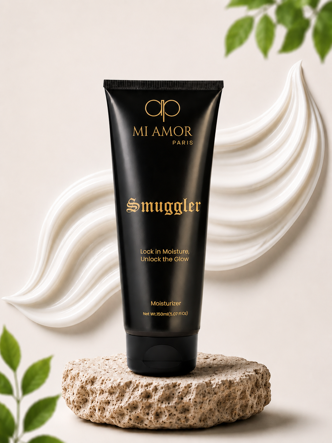 MI AMOR PARIS Smuggler Men Face & Body Moisturizing Cream – Fast-Absorbing Daily Moisturizer with Shea Butter & Glycerin (150ml)