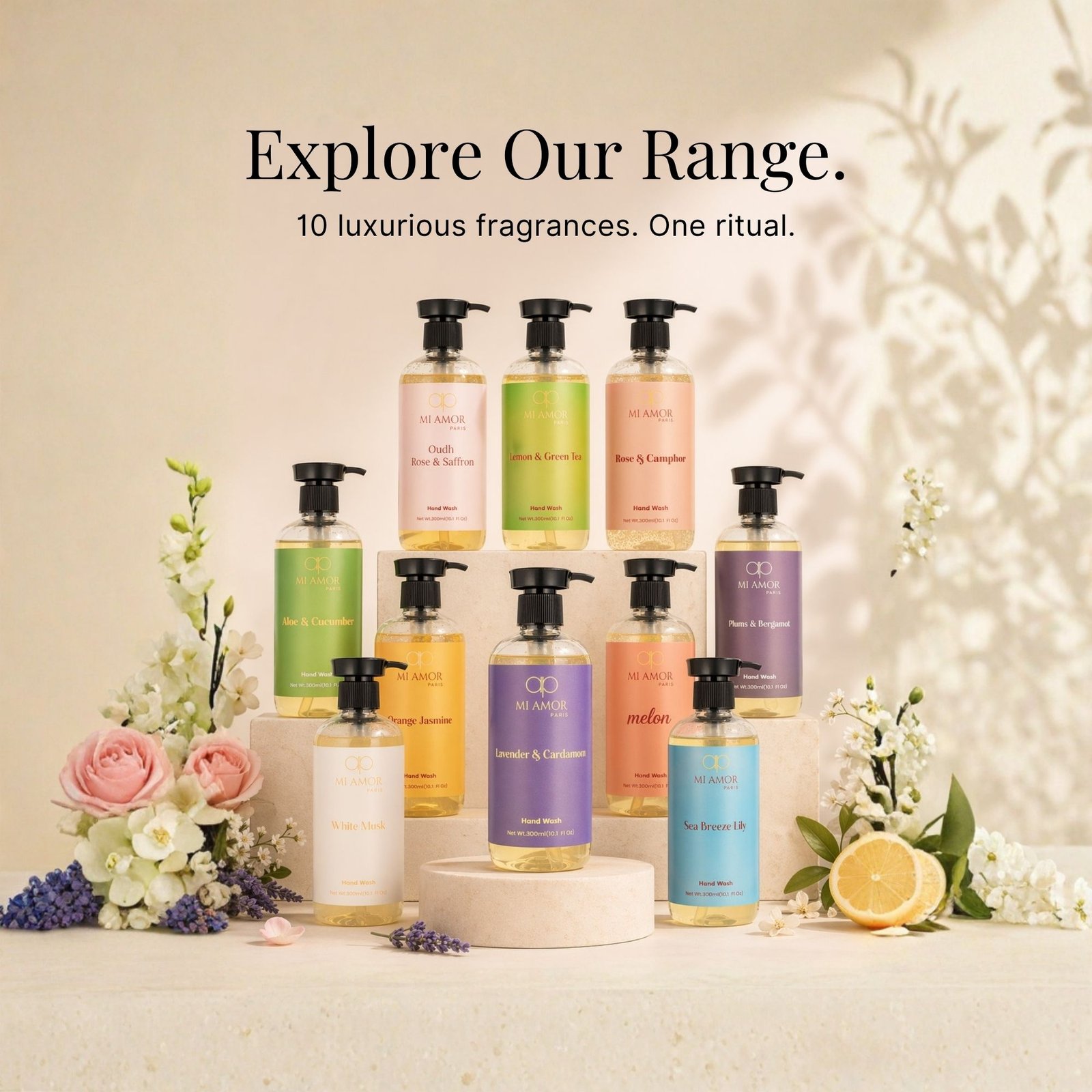 Lavender & Cardamom Moisturising Handwash | Gentle Care for All Skin Types | 300 ml - Image 4