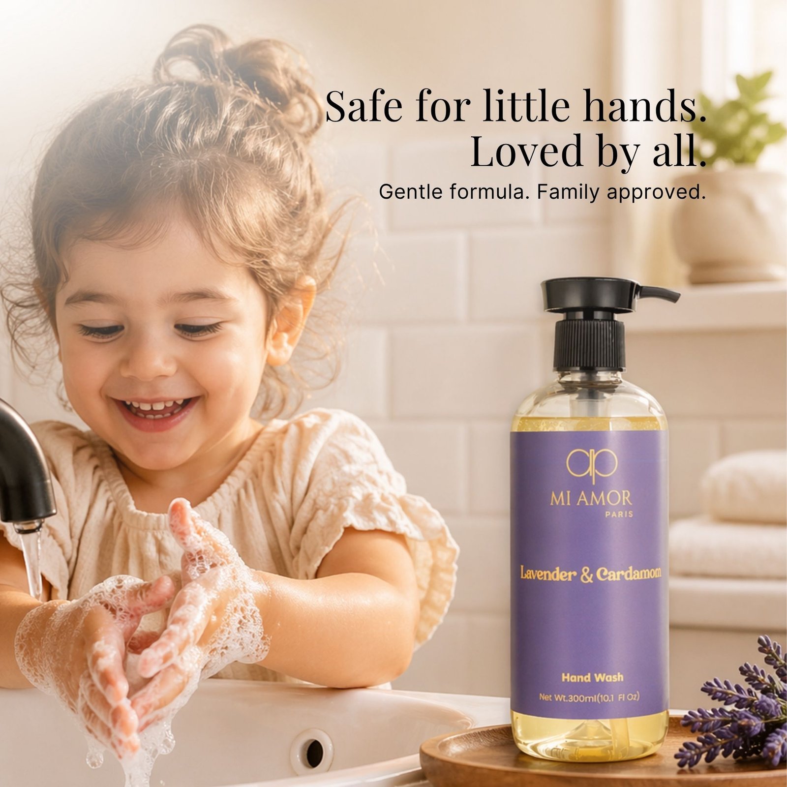 Lavender & Cardamom Moisturising Handwash | Gentle Care for All Skin Types | 300 ml - Image 6