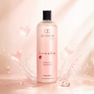 MI AMOR PARIS Love Is In The Air Body Wash for Women | Glycerin, Shea Butter & Sodium Hyaluronate | 500 ml