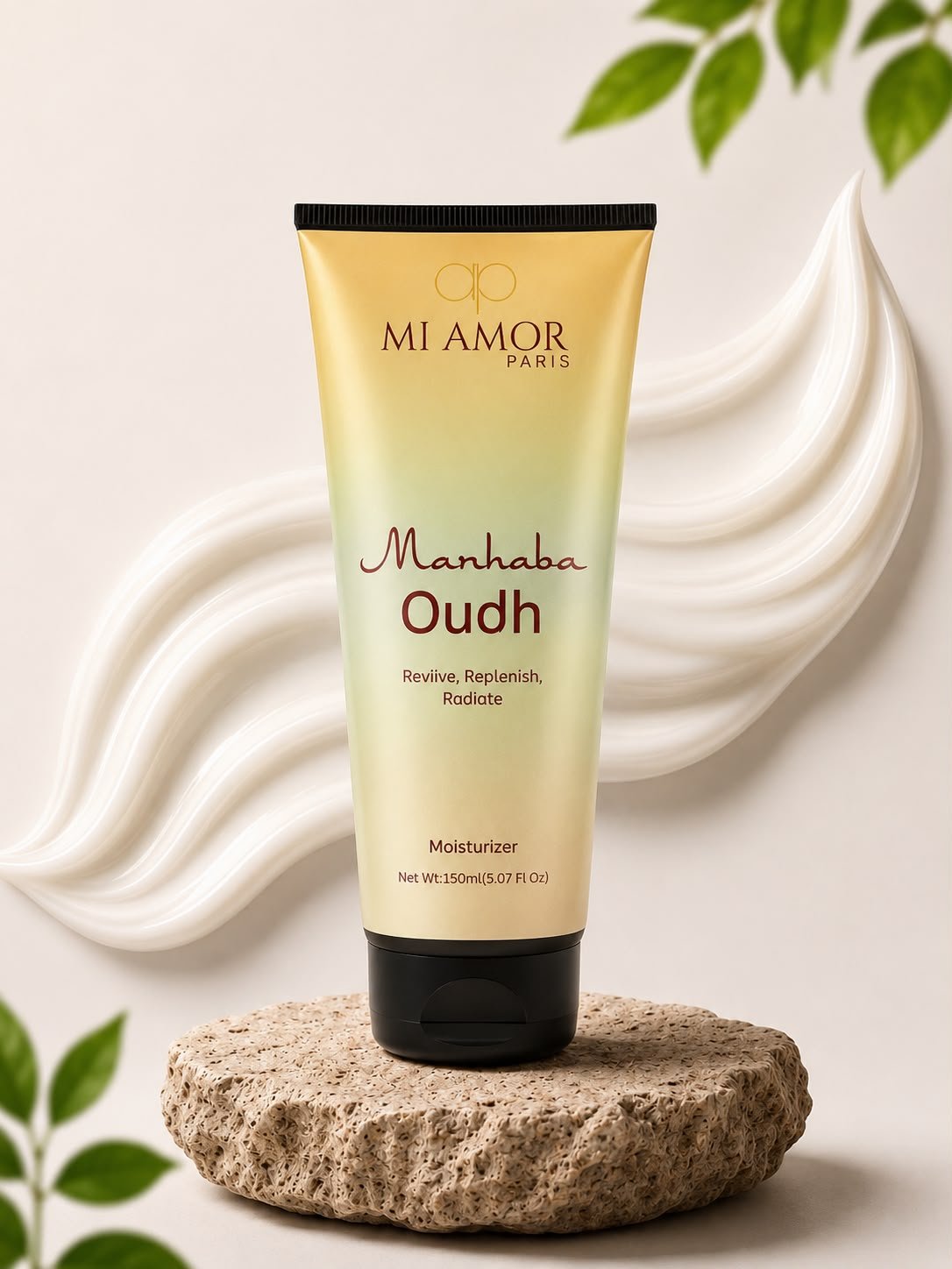 MI AMOR PARIS Marhaba Oudh Men Moisturizing Cream | Face & Body Daily Moisturizer with Shea Butter & Glycerin | 150ml